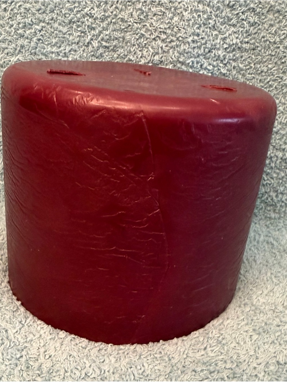 Vintage Partylite Mulberry 3-wick Pillar Candle 6" X 5" S6529 Unused
